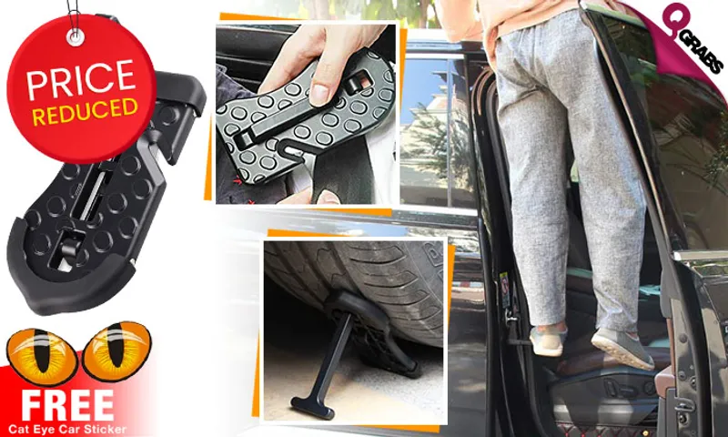4-in-1 Multifunctional Car Doorstep Tool with FREE Cat Eye Car Sticker!